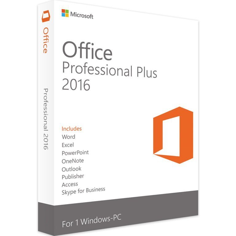 Microsoft Office Professional 2016 For Windows PC